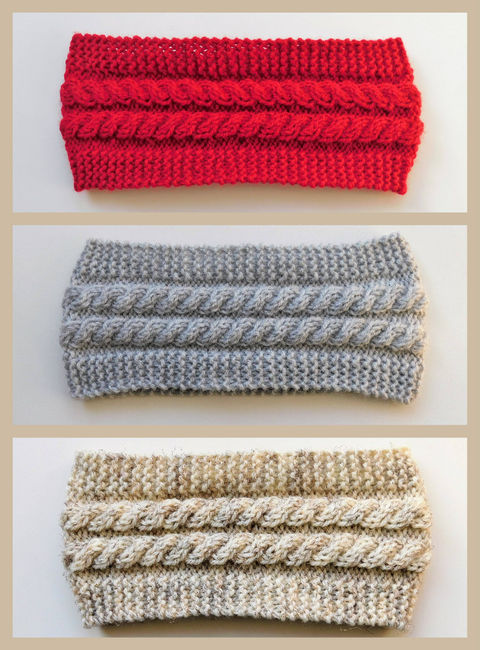 Bonnie Cabled Earwarmer Headband