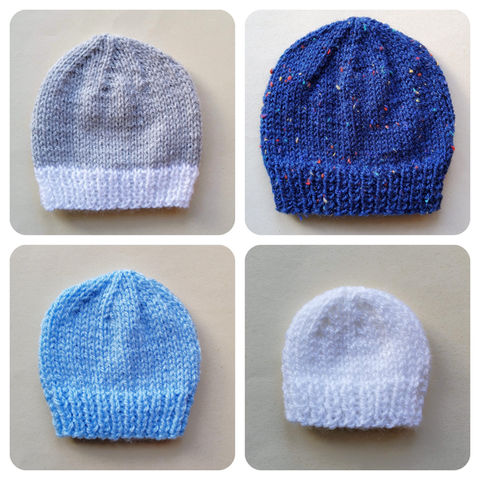 Plain and Simple Baby Hats