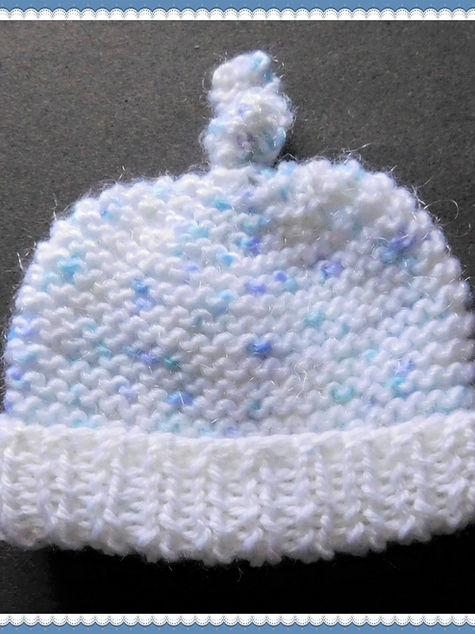 Easy Garter Stitch Baby Hat