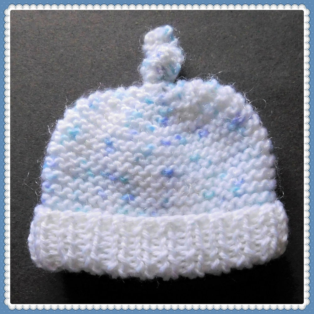 Easy Garter Stitch Baby Hat