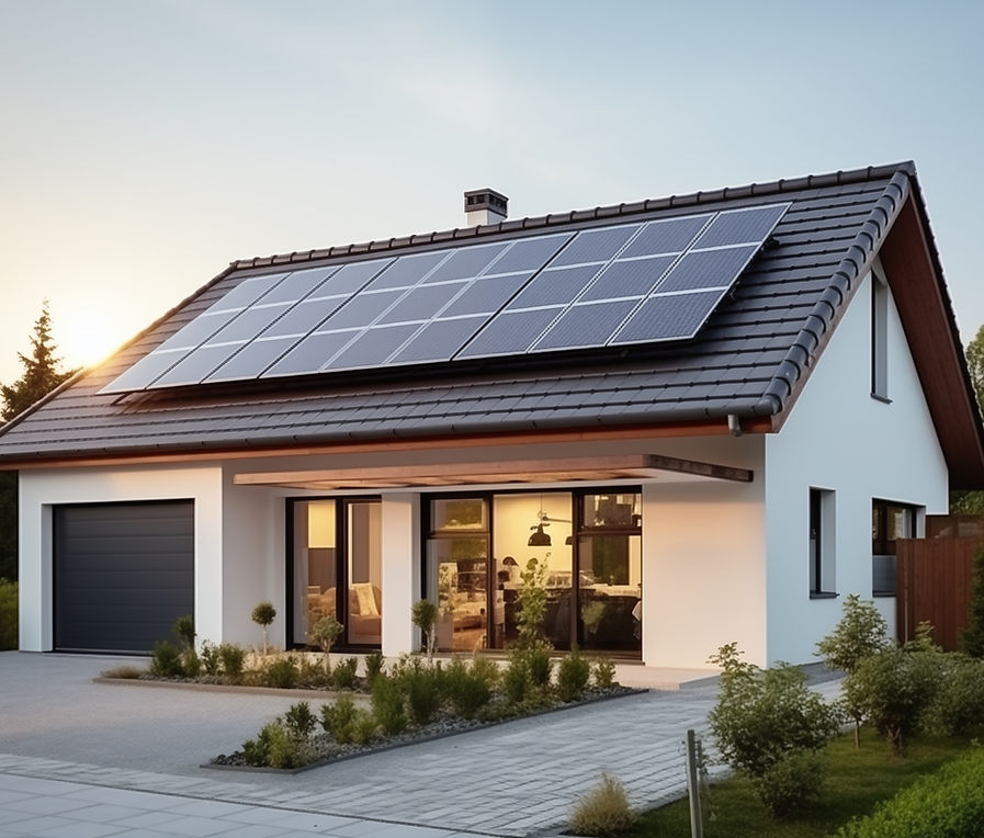 Solarmodule auf Einfamilienhaus – Beispiel einer PV-Installation von S&L Solar aus Oelde