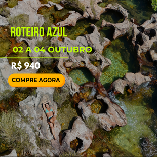 Roteiro Azul 02 a 04 de outubro.