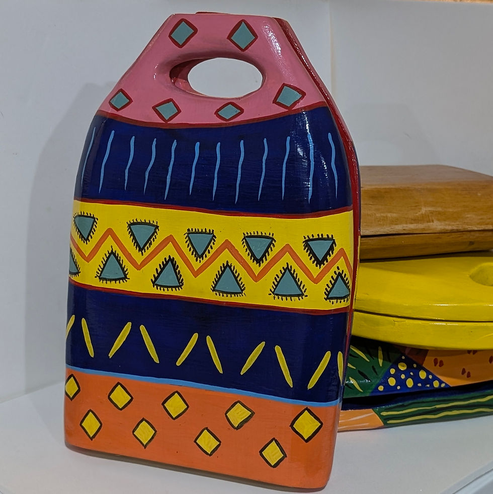 Thumbnail: Handmade Haitian Mancala Board (Warri, Tou Kay, Kay)