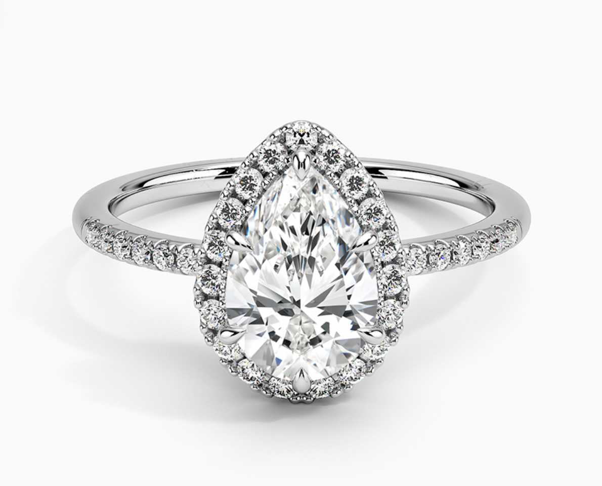 18K White Gold Cambria Diamond Engagement Ring