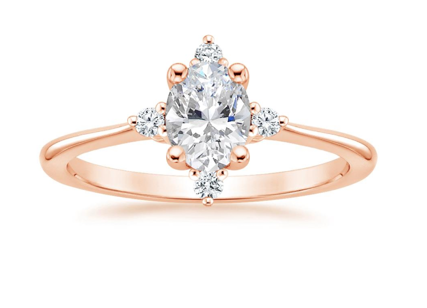 18K Rose Gold Luminesce Diamond Engagement Ring