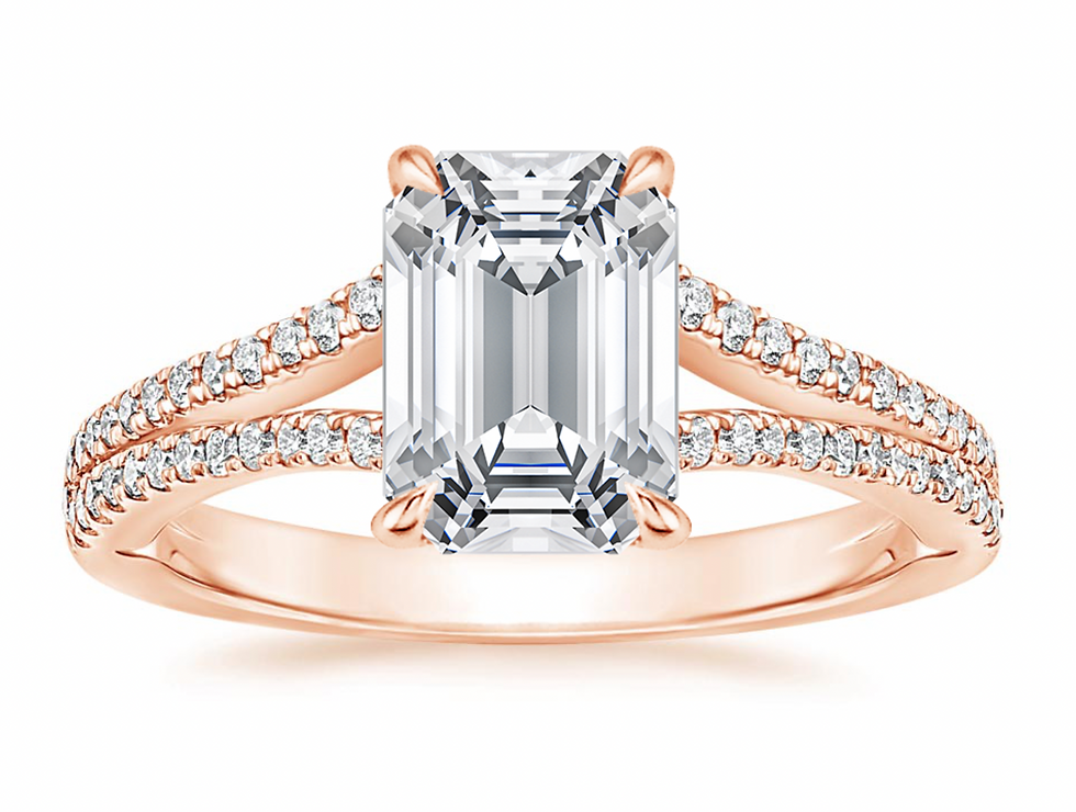 14K Rose Gold Icon Diamond Engagement Ring
