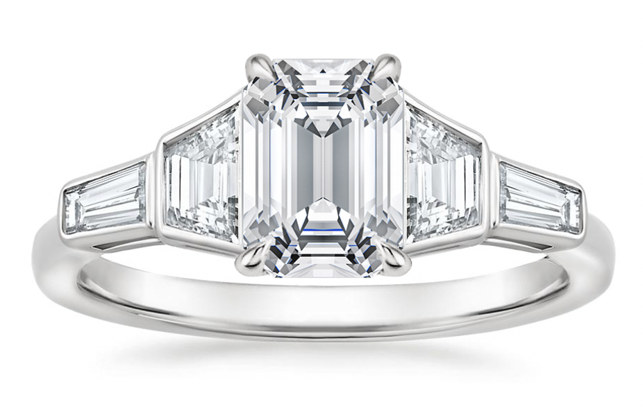 Zevaya-Bezel- Platinum Cosette Diamond Ring.