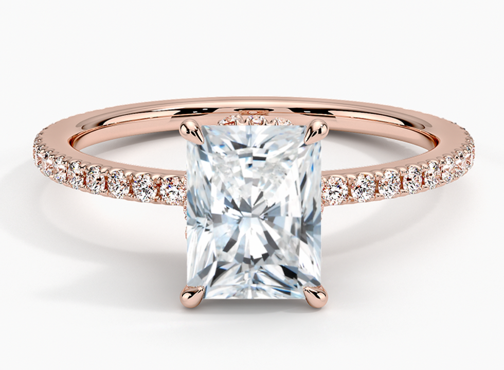 14K Rose Gold Arctica Diamond Engagement Ring