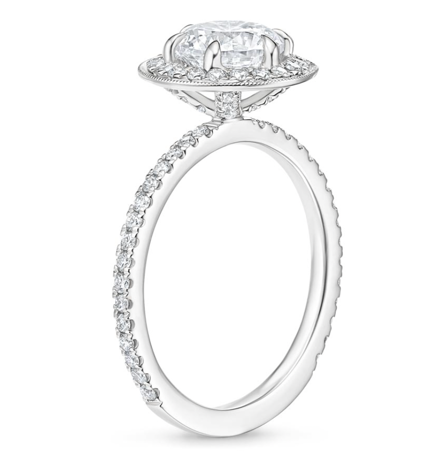 Zevaya-Vintage - 18K White Gold Vintage Waverly Diamond Ring