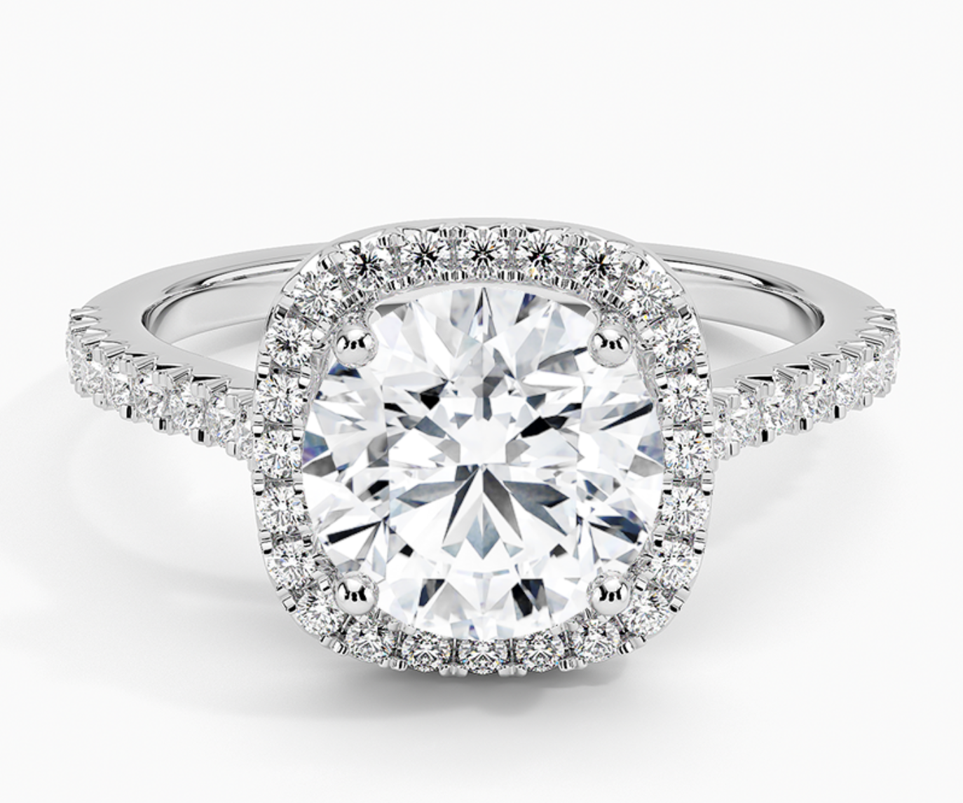 Platinum Adorned Odessa Diamond Engagement Ring