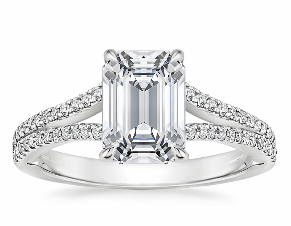 18K White Gold Icon Diamond Engagement Ring