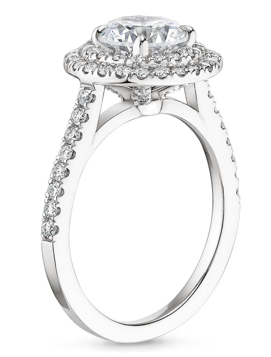 Zevaya-Vintage - 18K White Gold Soleil Diamond Engagement Ring