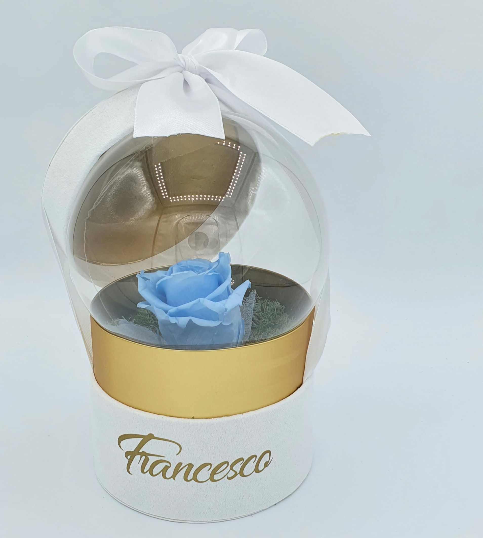 Box flower nascita rosa media