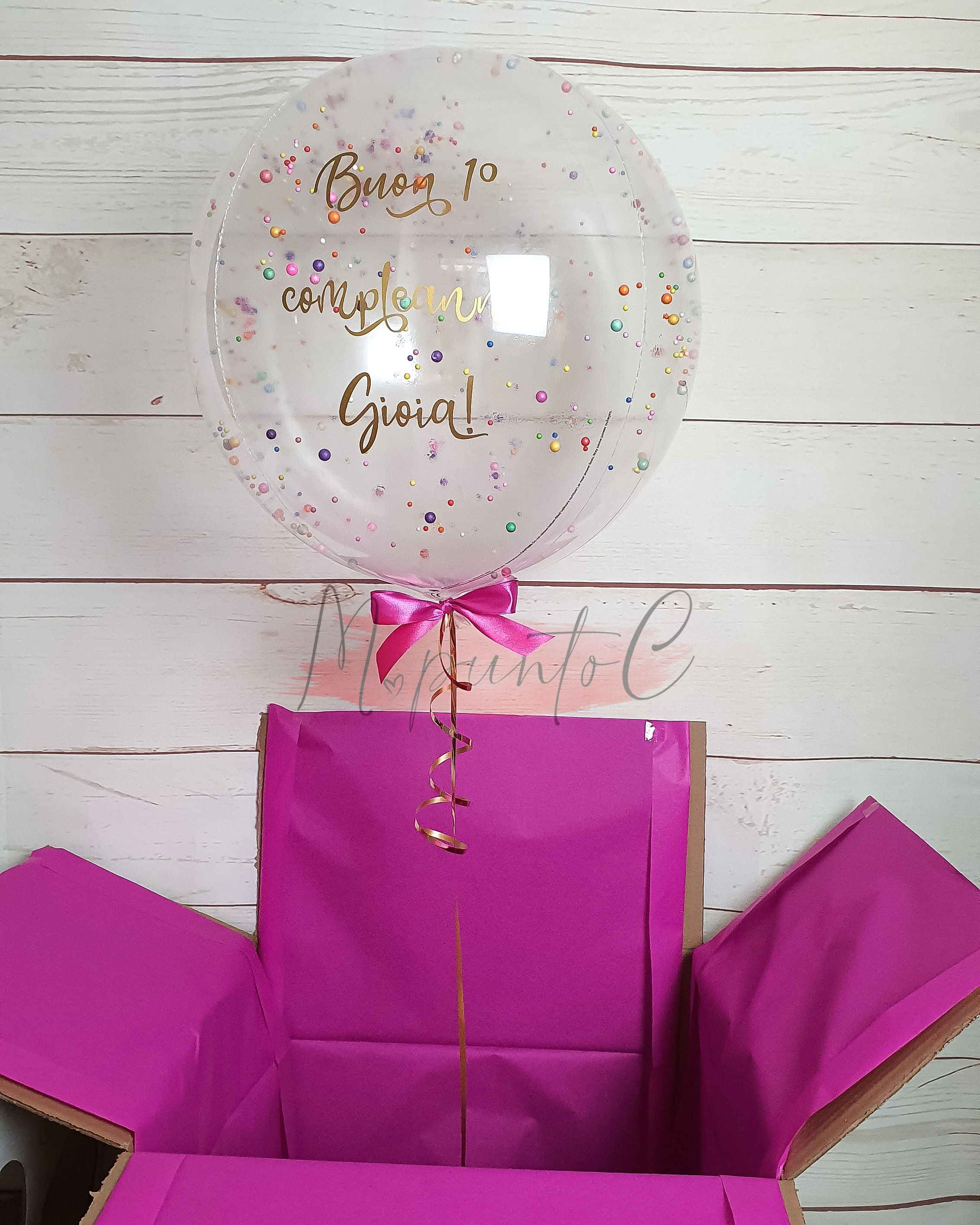 Pallone con palline multicolor