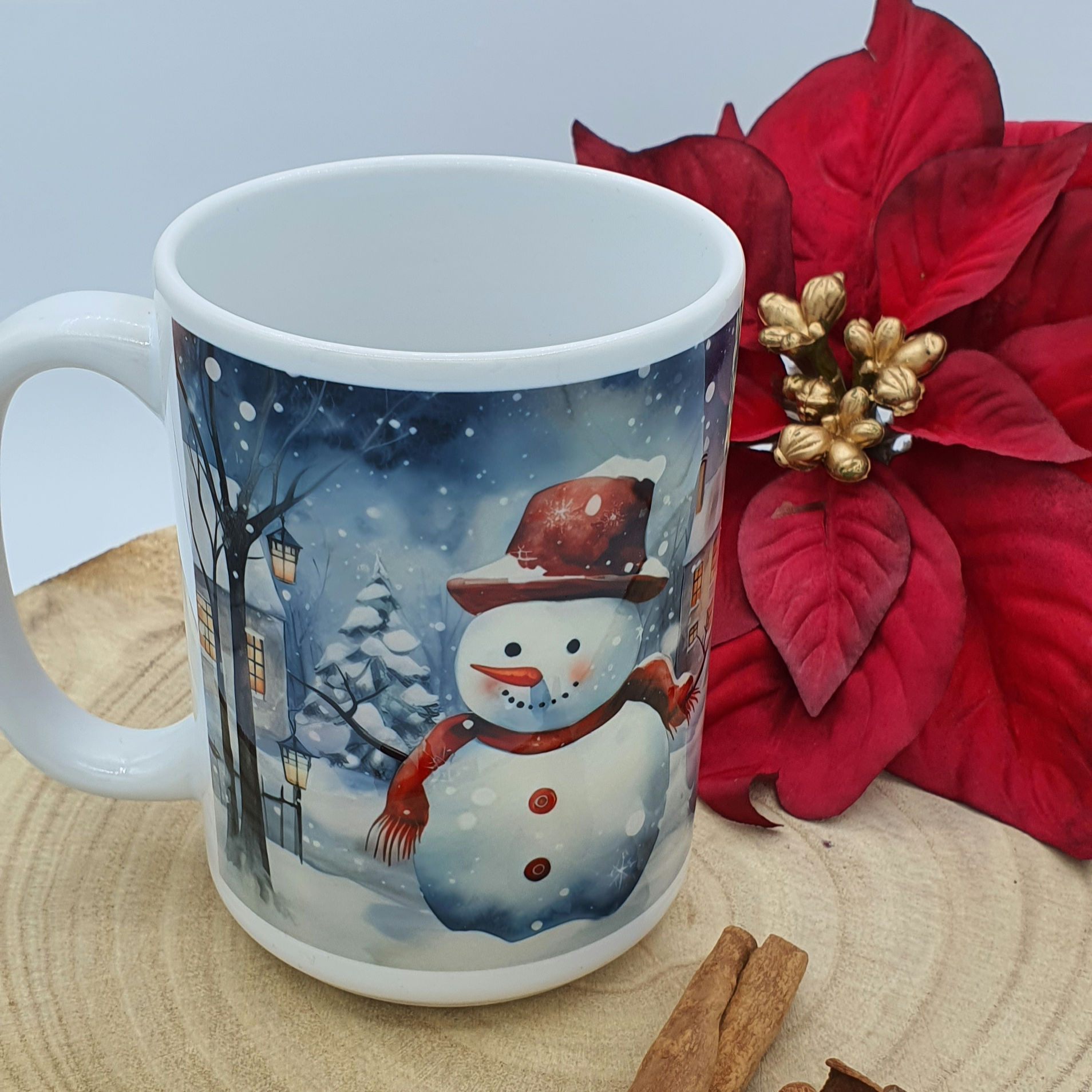 Tazza villaggio innevato