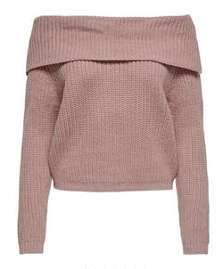 JDYJUSTY LS OFF-SHOULDER PULLOVER KNT
