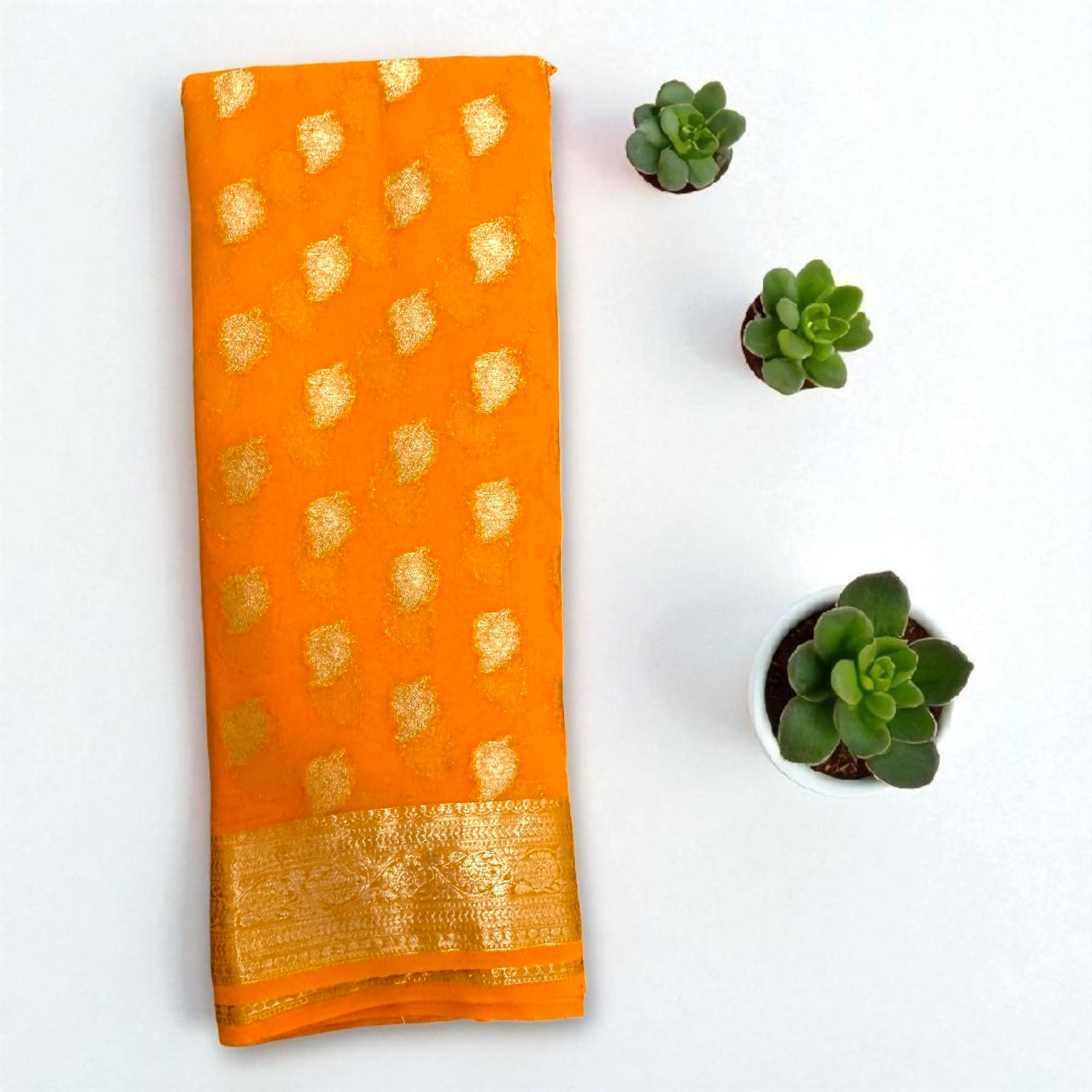 Golden Glow Kanjivaram Silk Saree