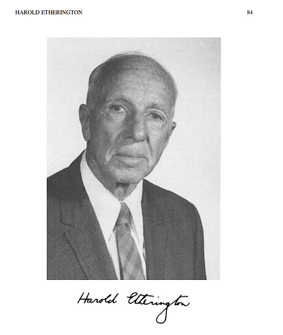 1994 - Harold Etherington Memorial Tribute