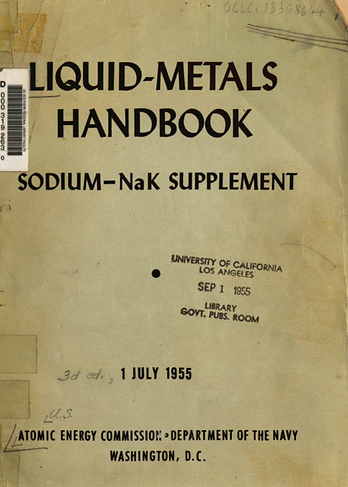 1955 NR Liquid Metals Handbook - Sodium-Ka Supplement