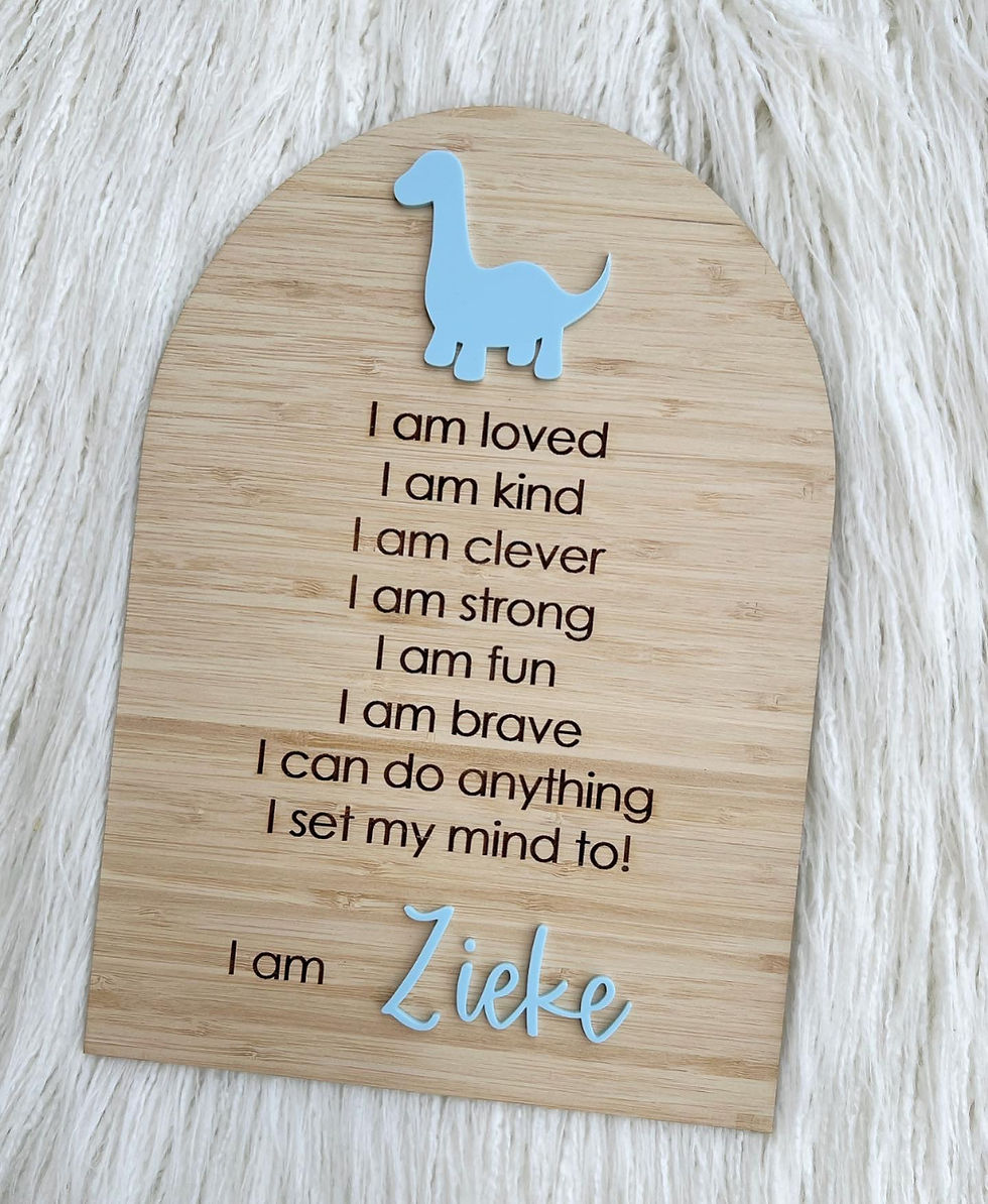 Thumbnail: Affirmation Plaque, I am sign