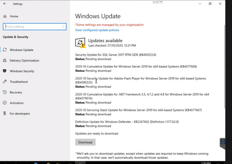 Manual Windows Update using Update Utility