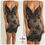 Miniatura: Sexy Vestido lentejuelas Negro
