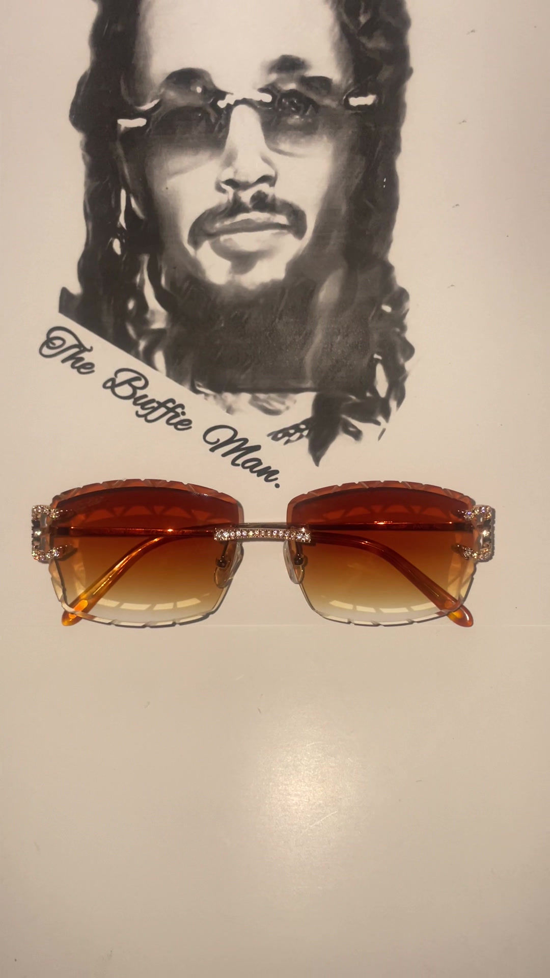 Cartier Big C Orange Diamond Cut Gold Wires