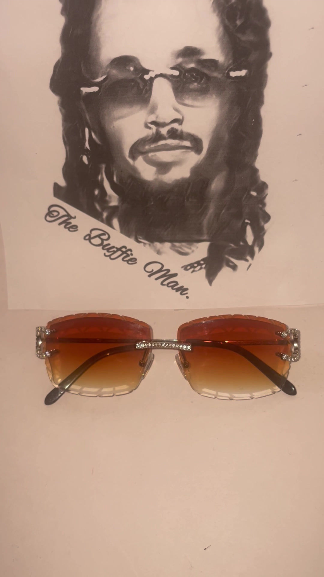 Cartier Big C Orange Diamond Cut Silver Wires