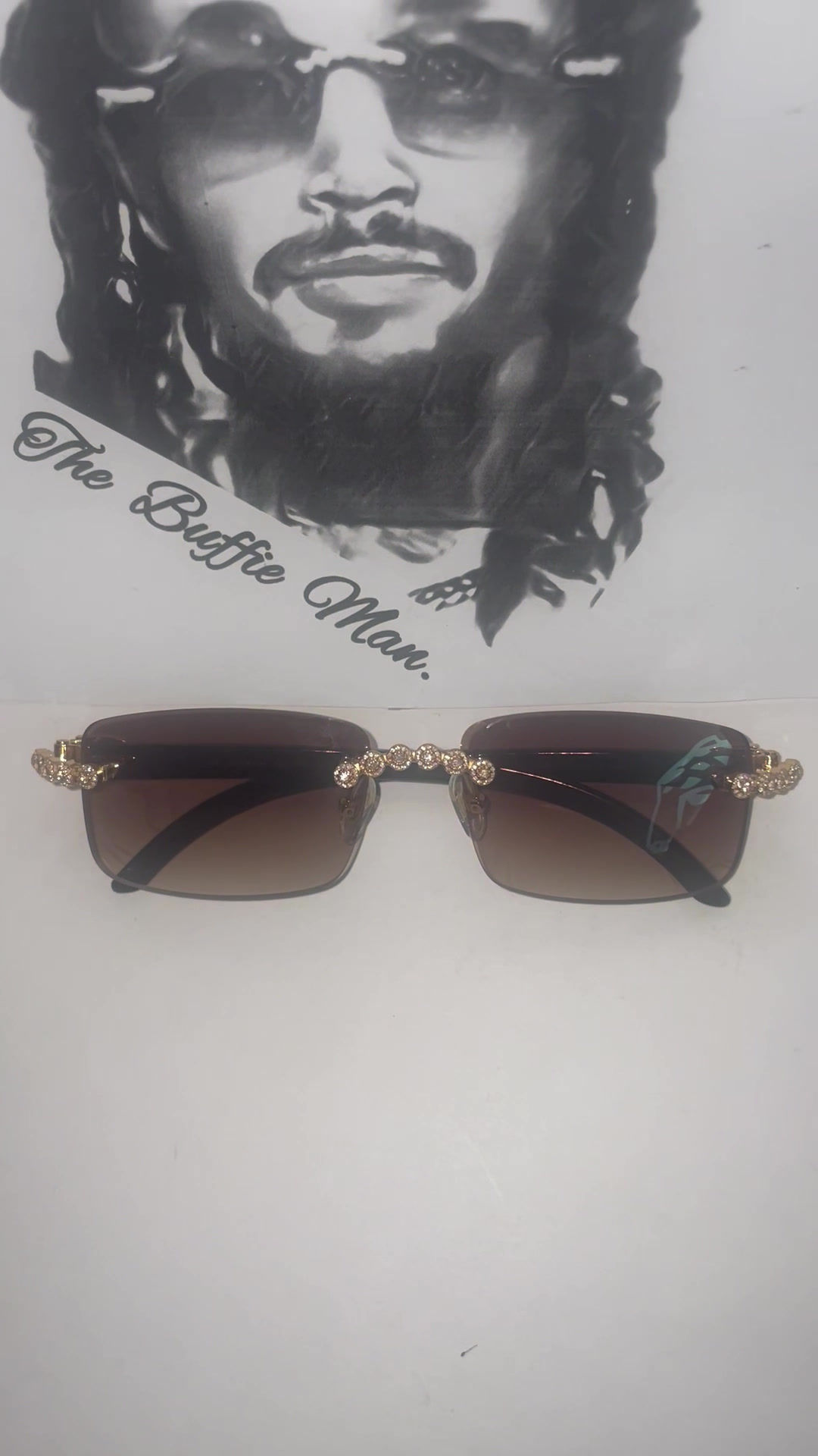 Black Buffs Brown Tint Gold Bouquet