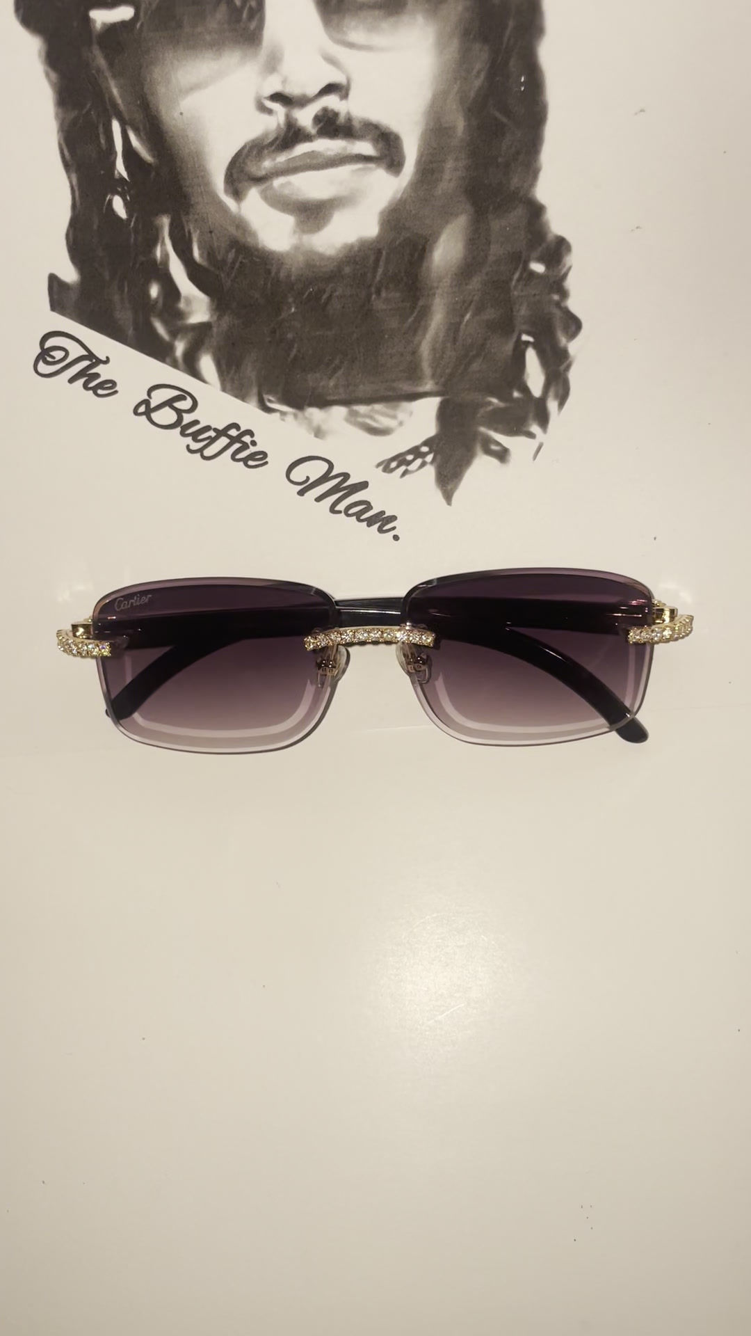 Black Buffs Purple Tint Gold