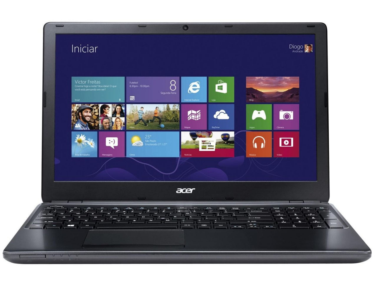 Notebook Acer 15,6 LED ES1-511-C35Q CELERON N2840 2GB 320GB W8.1