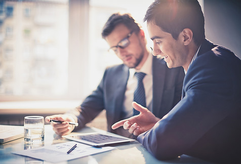 Reunión de negocios y coaching