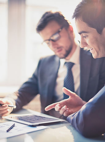 Financial advisors using technology for financial and investment management