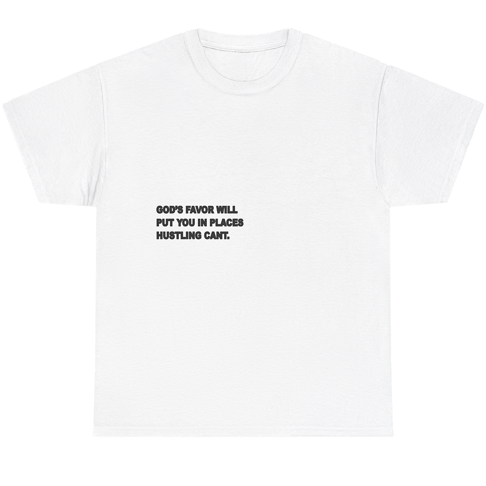 God's favor will put you in places hustling can't