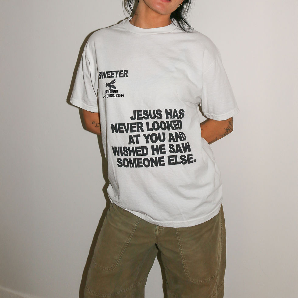 Thumbnail: "JESUS WANTS YOU" UNISEX TEE (WHITE)