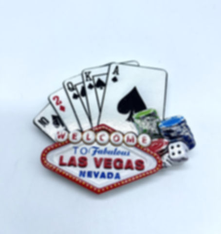3D Las Vegas Fridge Magnet Souvenir
