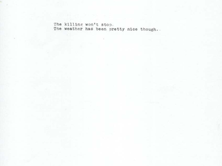 ESSAY XV: current events