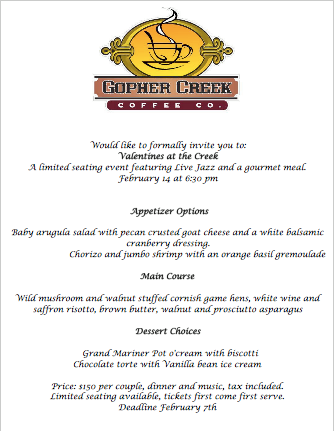 Valentine's Day Dinner
