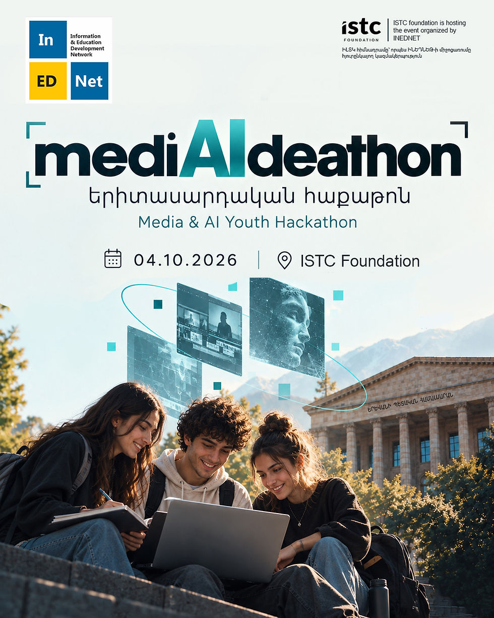 🫴 mediAIdeathon երիտասարդական հաքաթոն. ✍️ գրանցումները բաց են
