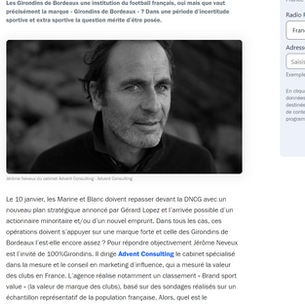 [France Bleu] - Que représente la marque Girondins ? - 12/23