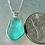 Thumbnail: Bezel Sterling Turquoise English Sea Glass Necklace
