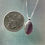 Thumbnail: Sterling Bezel Deep Purple English Sea Glass Necklace
