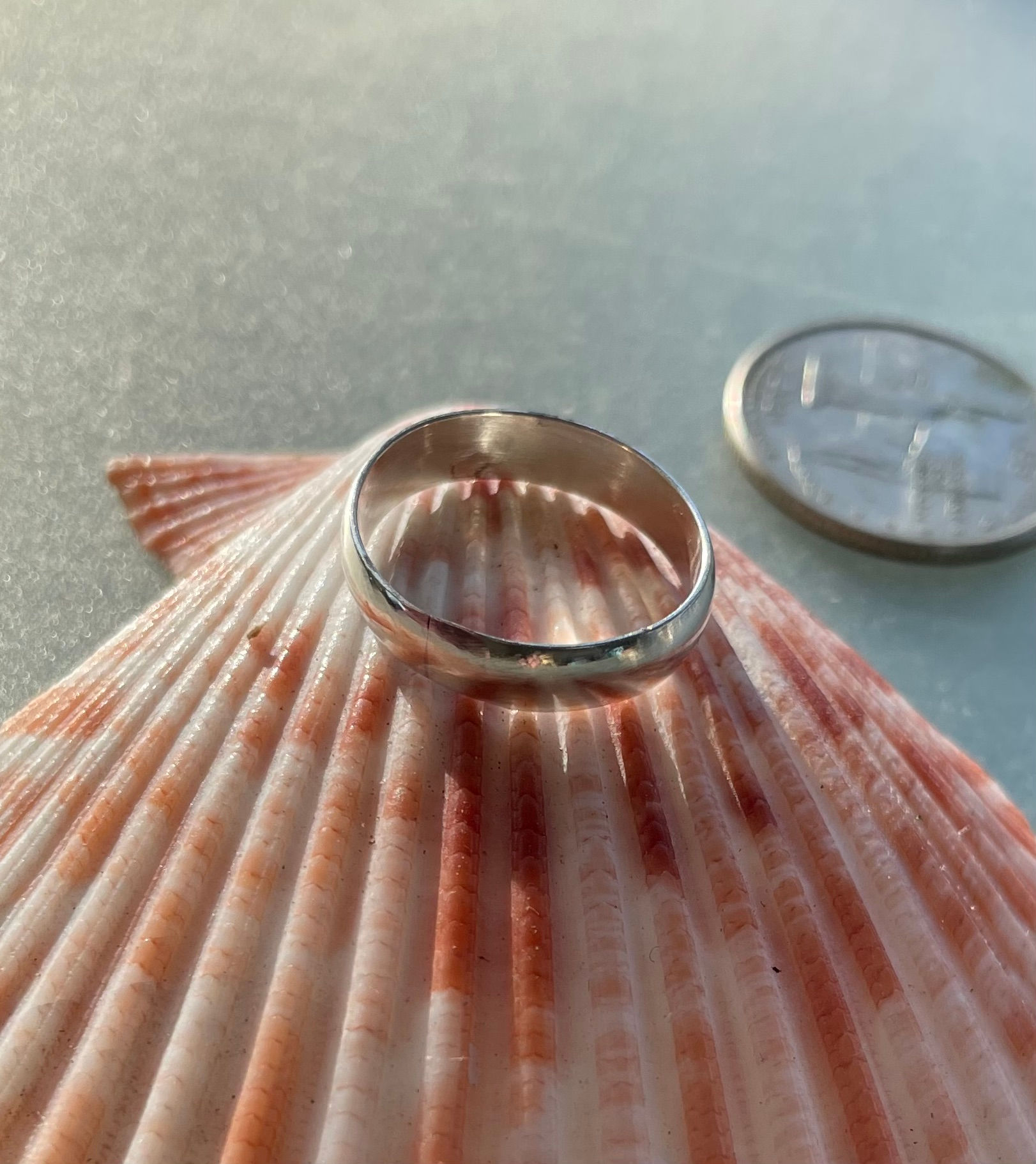 Simple Sterling Silver Lighter Band Ring