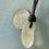 Thumbnail: Long Island White Sea Glass Leather Necklace