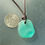 Thumbnail: Long Island Turquoise Sea Glass Leather Necklace