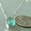 Thumbnail: Bezel Sterling Turquoise English Sea Glass Necklace