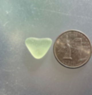 Genuine Seafoam Heart Shaped Sea Glass #34