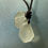 Thumbnail: Long Island White Sea Glass Leather Necklace