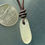 Thumbnail: Long Island White Sea Glass Leather Necklace