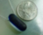 Thumbnail: Floating Multi Blue English Sea Glass Necklace